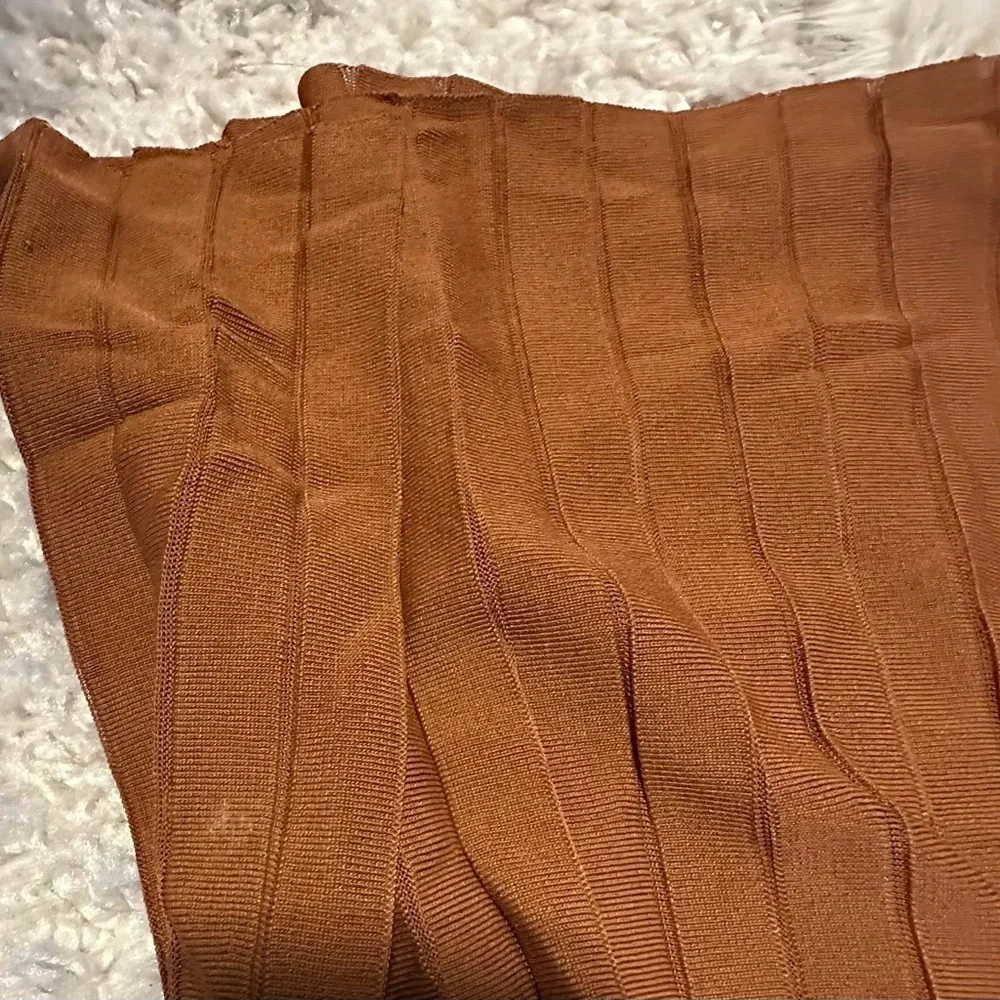SOLD OUT rag & bone Esme Pleated Midi Skirt Brown NWT XS - Picture 8 of 9